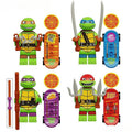 Teenage Mutant Ninja Turtles Mutant Mayhem set of 4 Lego Minifigures Custom Toys 2