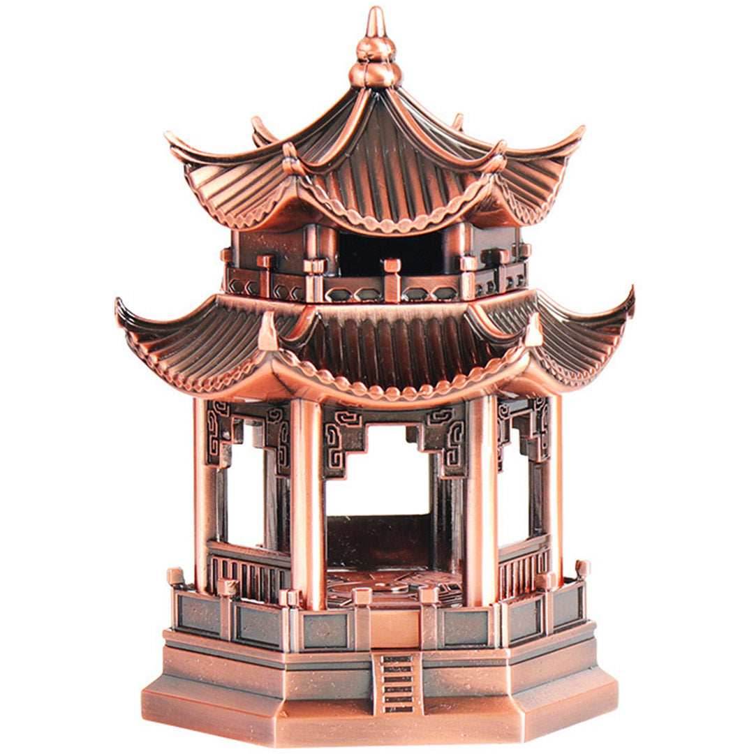 Incense Burner - Hexagonal Pavilion - Bronze