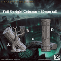 Temple of Mythos Columns (Terrain) - A - Crumbling with Tree