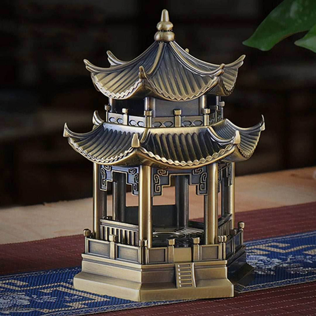 Incense Burner - Hexagonal Pavilion - Brass