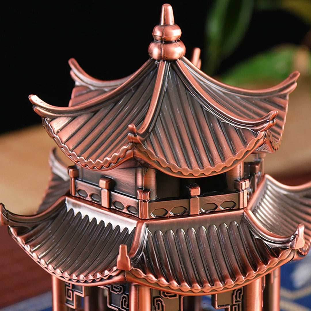 Incense Burner - Hexagonal Pavilion - Brass