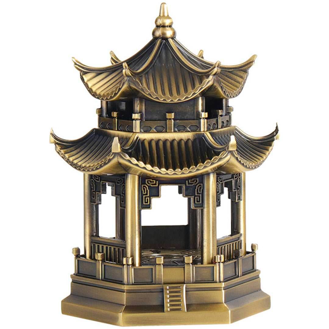 Incense Burner - Hexagonal Pavilion - Brass