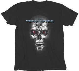 Terminator Endoskeleton Face Washed T-shirt - S