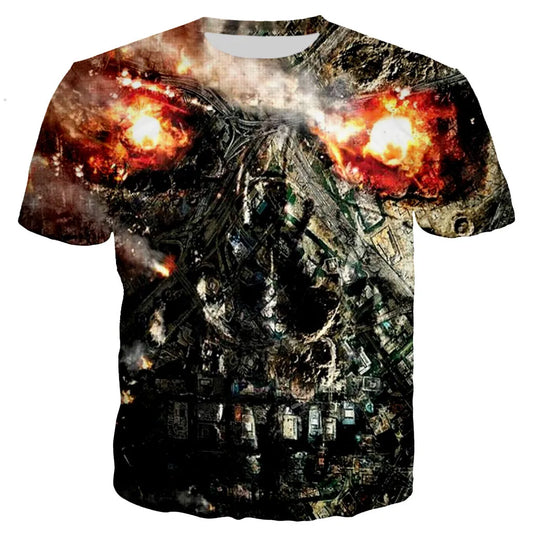 Terminator T-Shirts Movie 3D Printed Streetwear Men Women Casual Fashion Oversized Short Sleeve T Shirt Kids Tees Tops Clothing