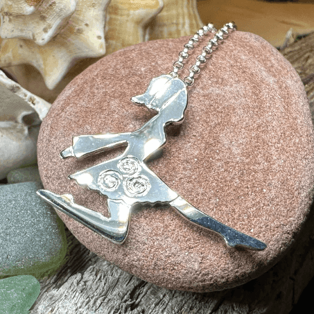 Silver Irish Dancer Necklace - 18