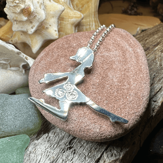 Silver Irish Dancer Necklace - 18