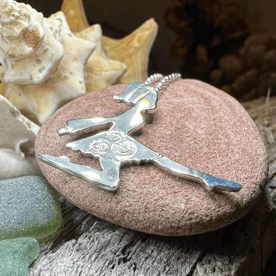 Silver Irish Dancer Necklace - 18