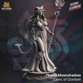 Tharia Moonshadow, Cleric of Glanbeli (Female Tiefling Cleric) - 32mm Scale