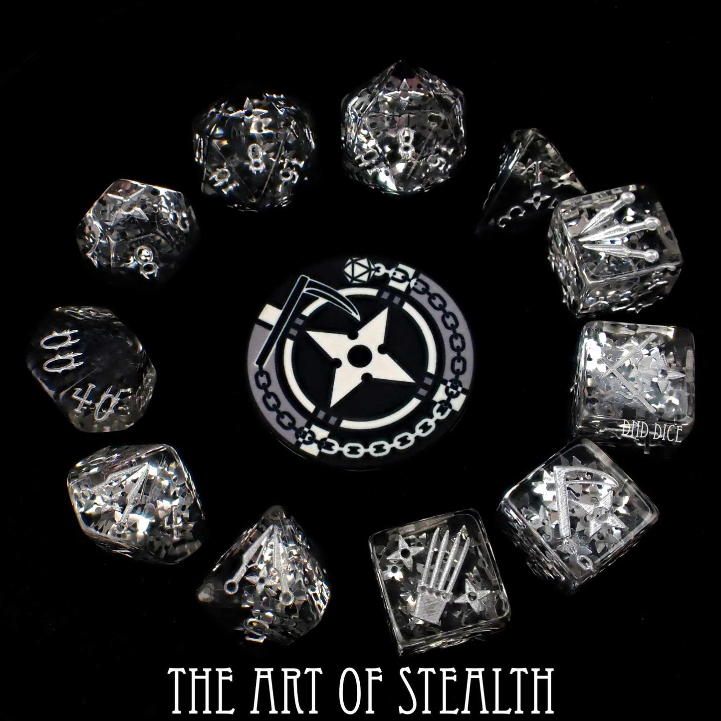 The Art of Stealth 11 Dice Set