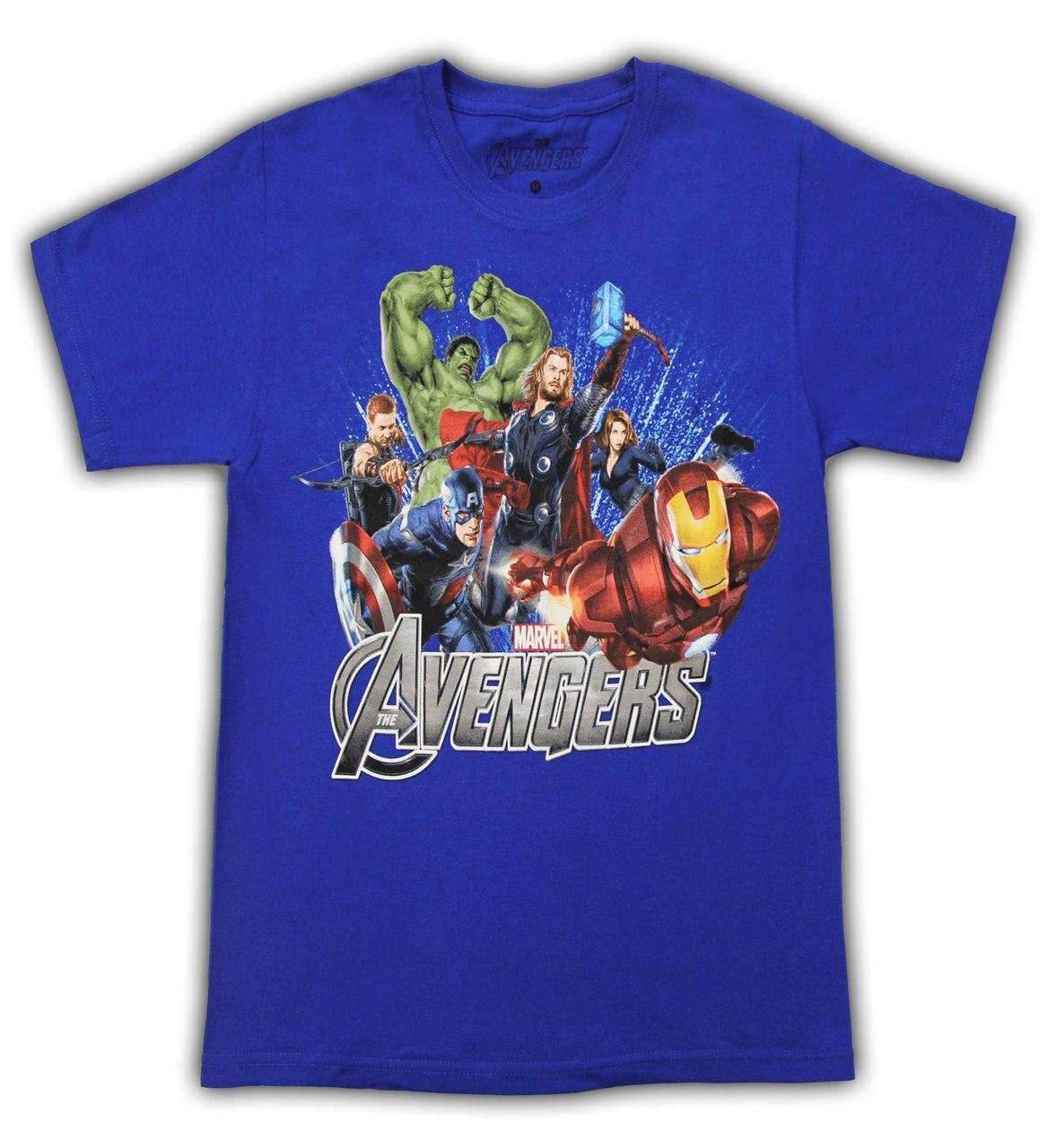 The Avengers Team Superglow Youth T-Shirt - YS