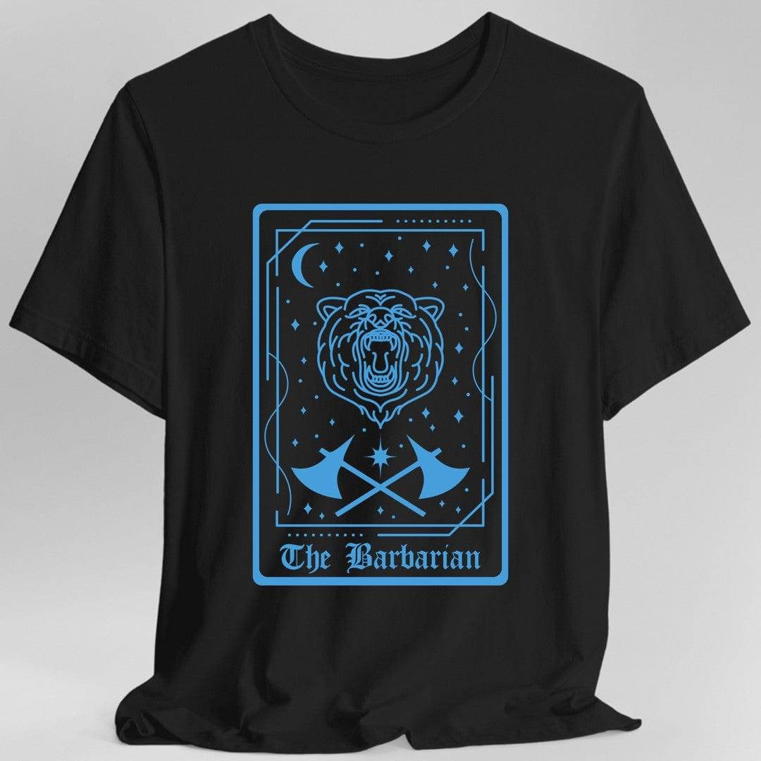 The Barbarian Tarot Card T-Shirt - Black / S