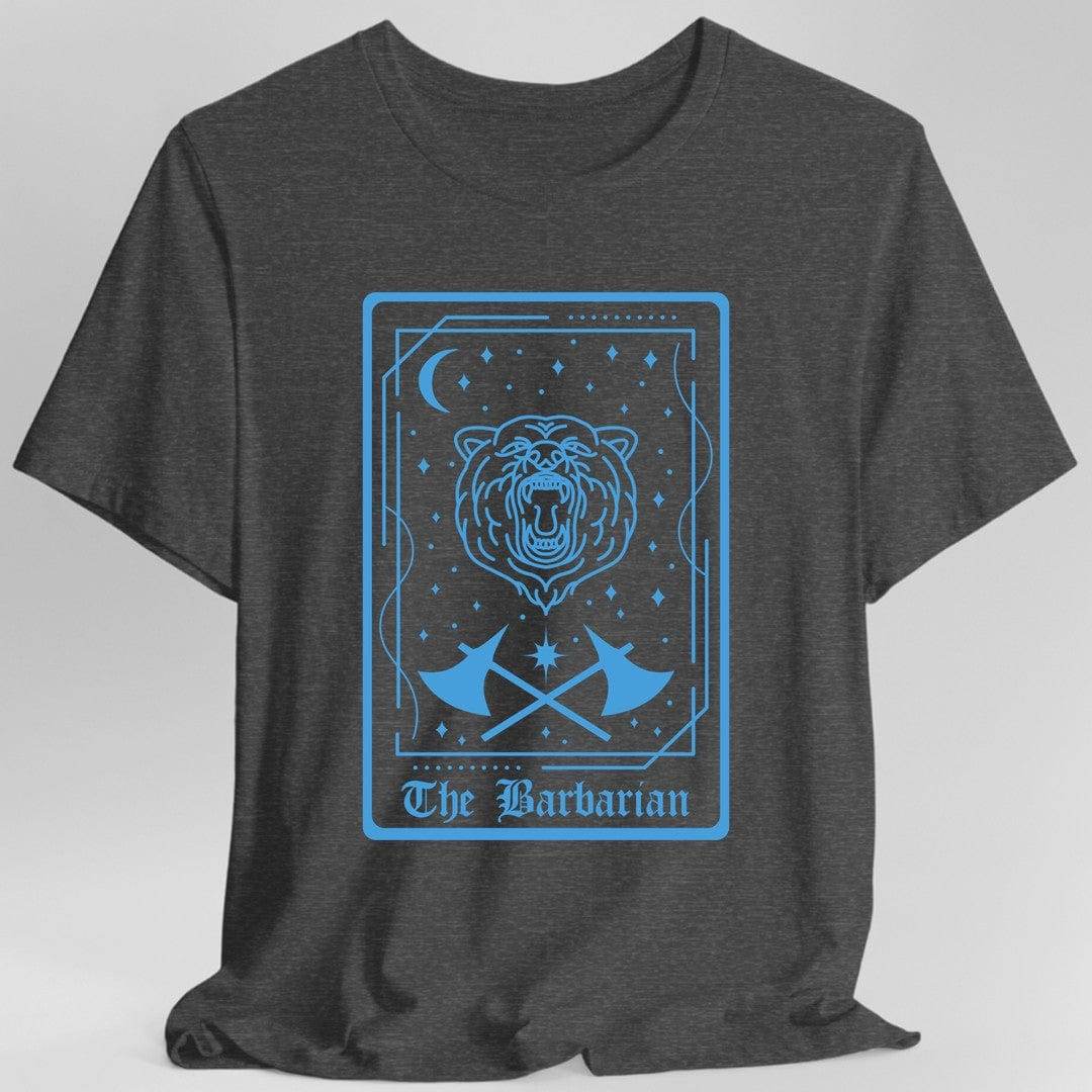 The Barbarian Tarot Card T-Shirt - Dark Heather / S