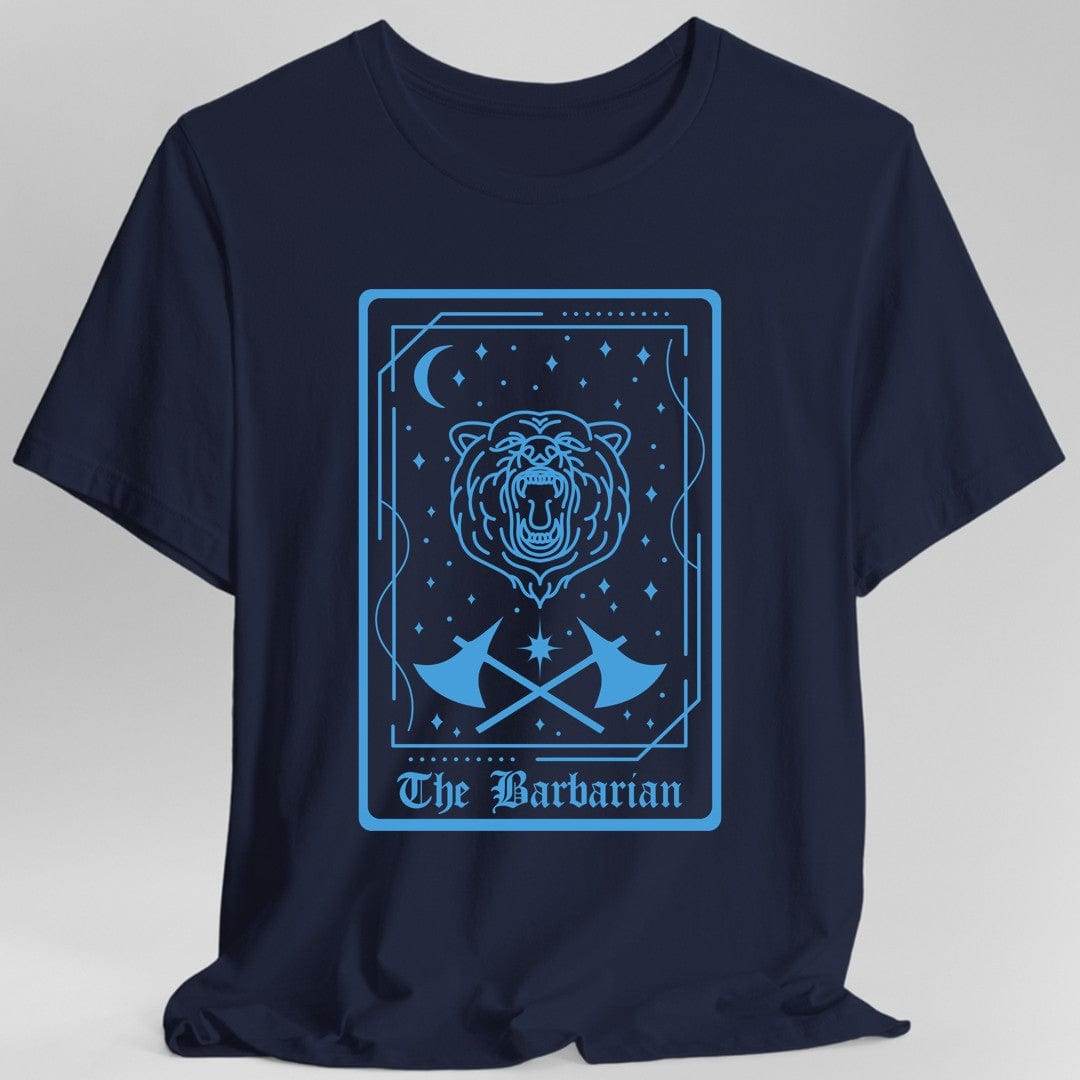 The Barbarian Tarot Card T-Shirt - Navy / S