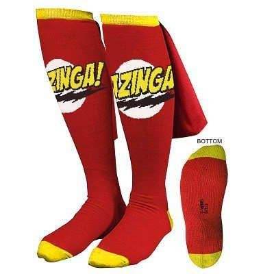 The Big Bang Theory Bazinga Cape Socks - Blue