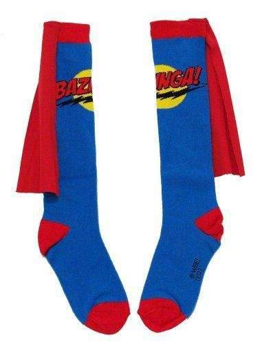 The Big Bang Theory Bazinga Cape Socks - Blue