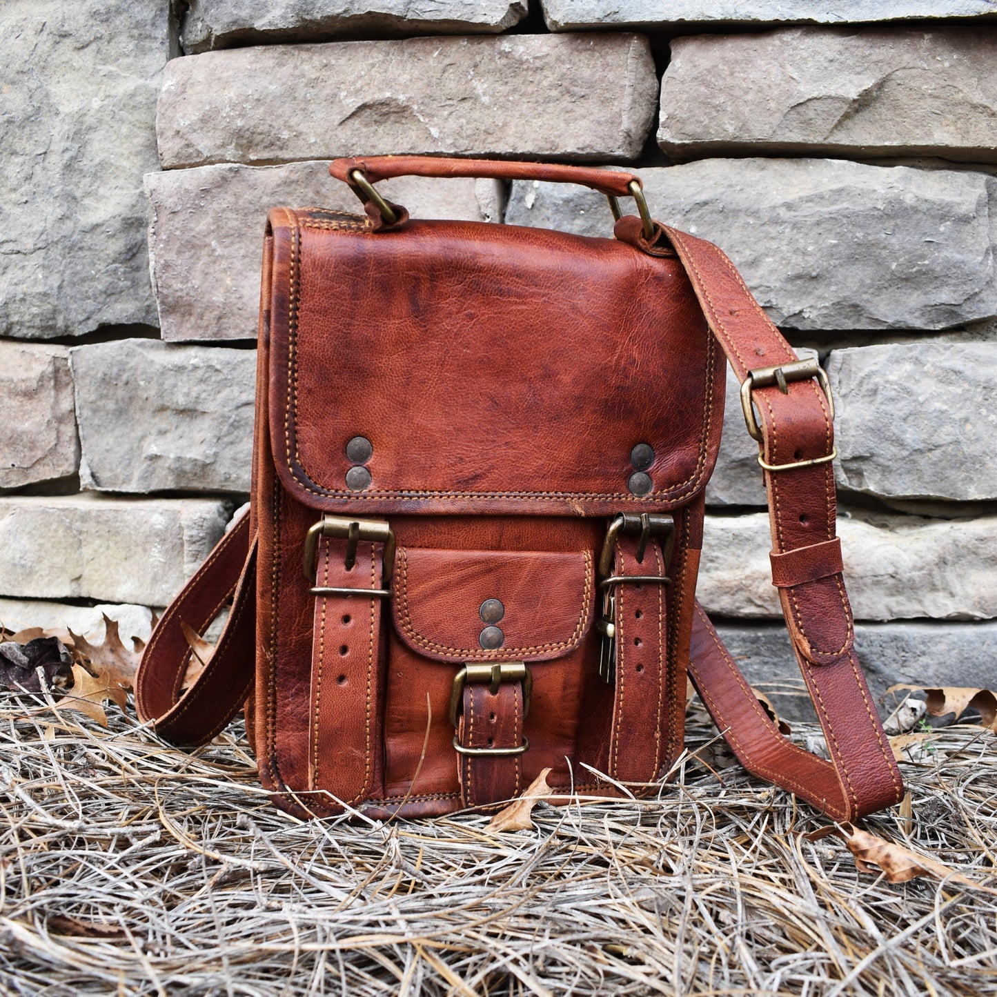 "The Blacksmith" Leather Satchel - Medium