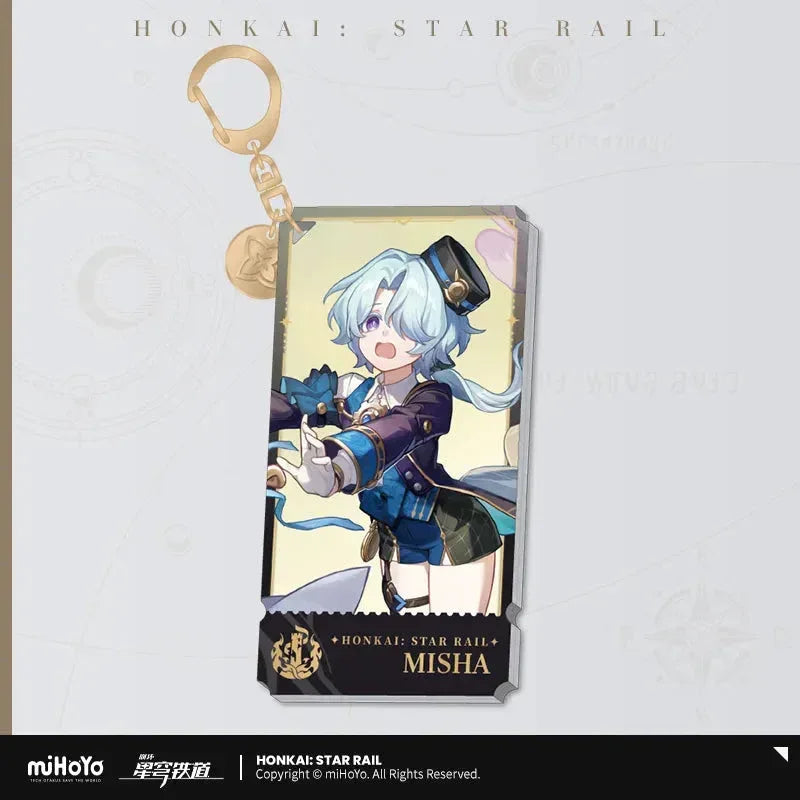 The Destruction Character Warp Artwork Acrylic Keychain Honkai: Star Rail