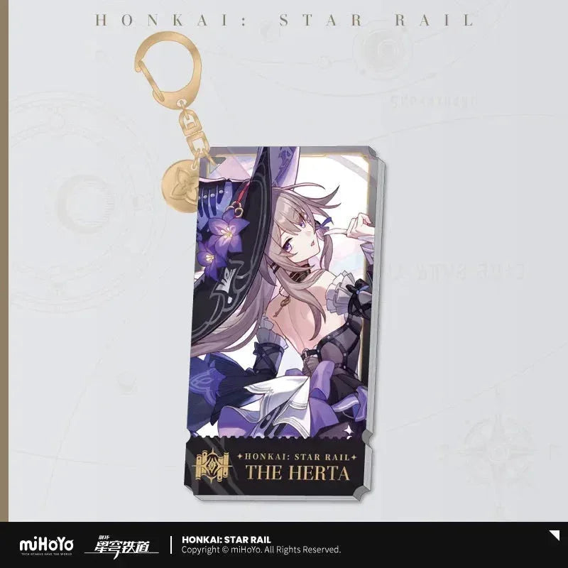 The Erudition Character Warp Artwork Acrylic Keychain Honkai: Star Rail