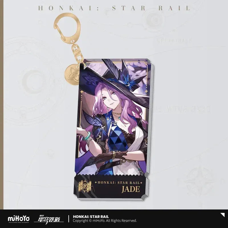 The Erudition Character Warp Artwork Acrylic Keychain Honkai: Star Rail