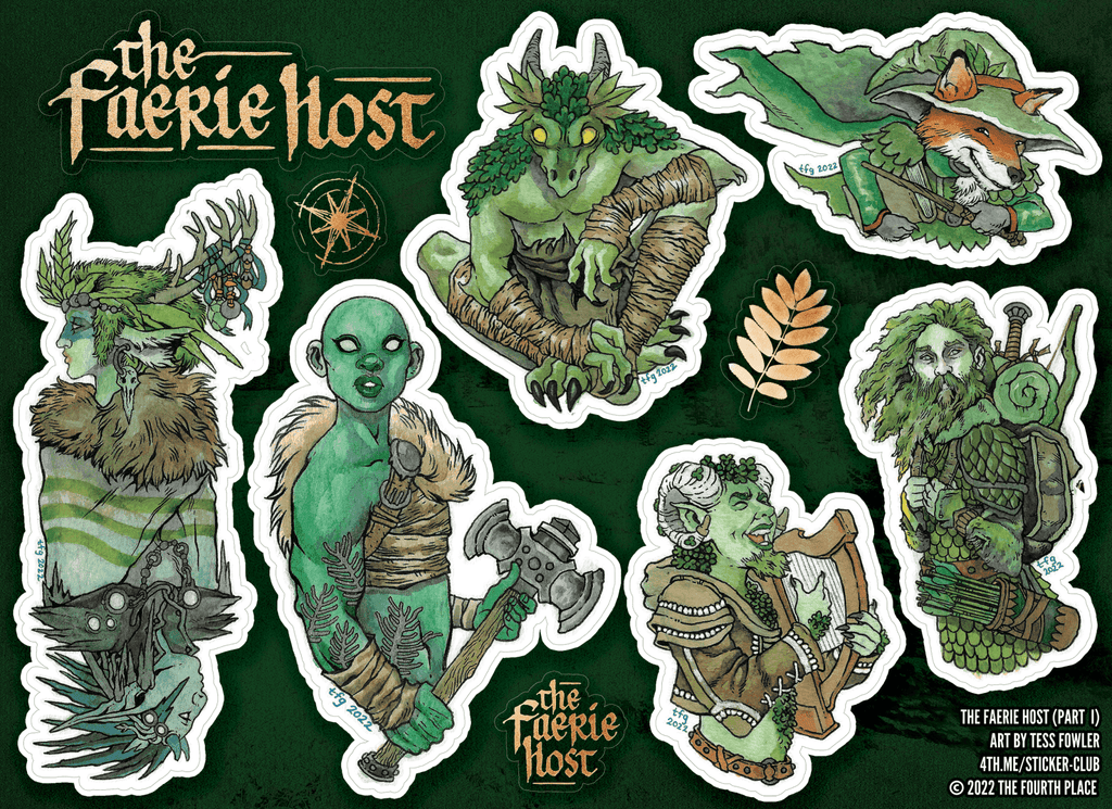 The Faerie Host Stickers (Part 1) - 