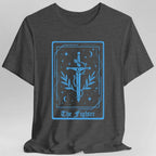 The Fighter Tarot Card T-Shirt - Dark Heather / S
