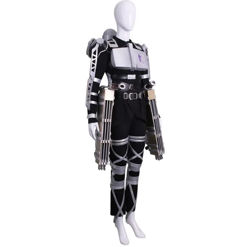 The Final Season 4 Attack on Titan Cosplay Shingeki no Kyojin Team Uniform Levi Eren Costume Harness Armor Halloween Costume