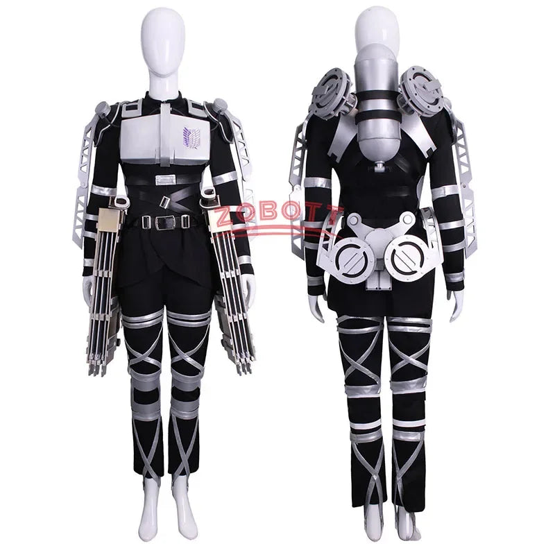 The Final Season 4 Attack on Titan Cosplay Shingeki no Kyojin Team Uniform Levi Eren Costume Harness Armor Halloween Costume