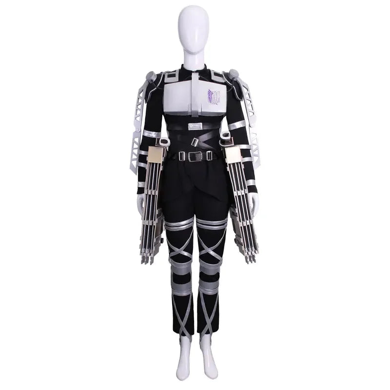 The Final Season 4 Attack on Titan Cosplay Shingeki no Kyojin Team Uniform Levi Eren Costume Harness Armor Halloween Costume