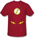 The Flash Uniform Costume Adult Red T-Shirt - S