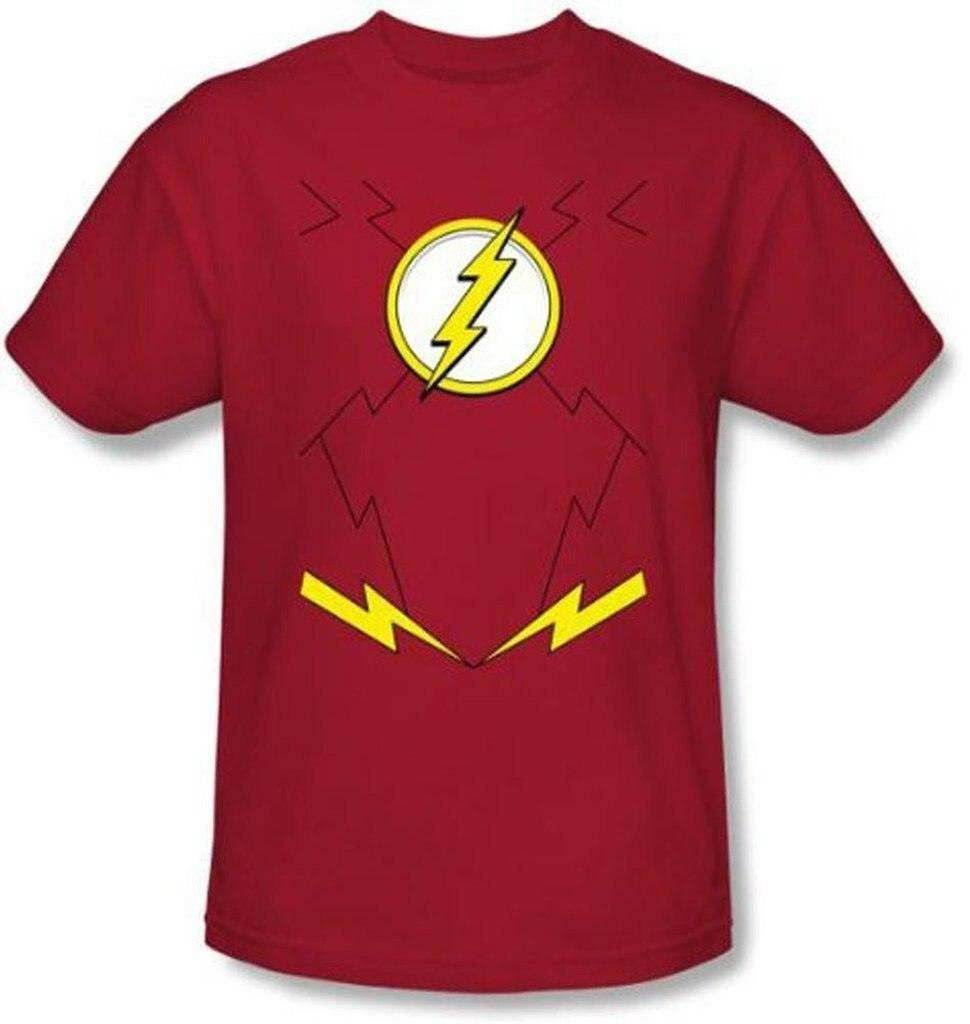 The Flash Uniform Costume Adult Red T-Shirt - S