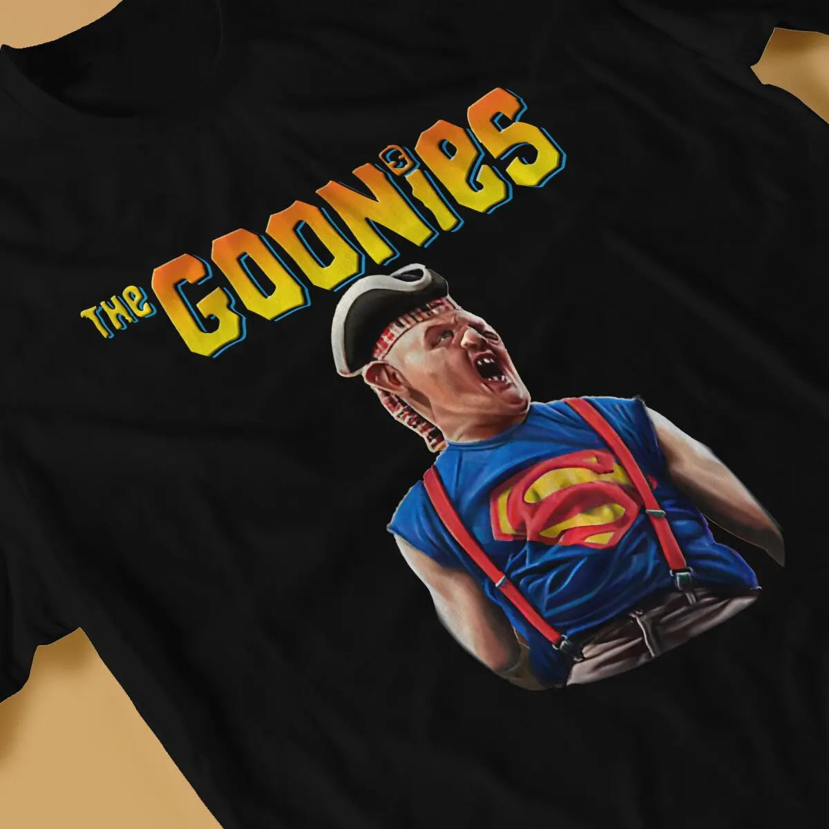 The Goonies Sloth T Shirts Men 100% Cotton Amazing T-Shirts Crew Neck The Goonies Tees Short Sleeve Clothing Graphic