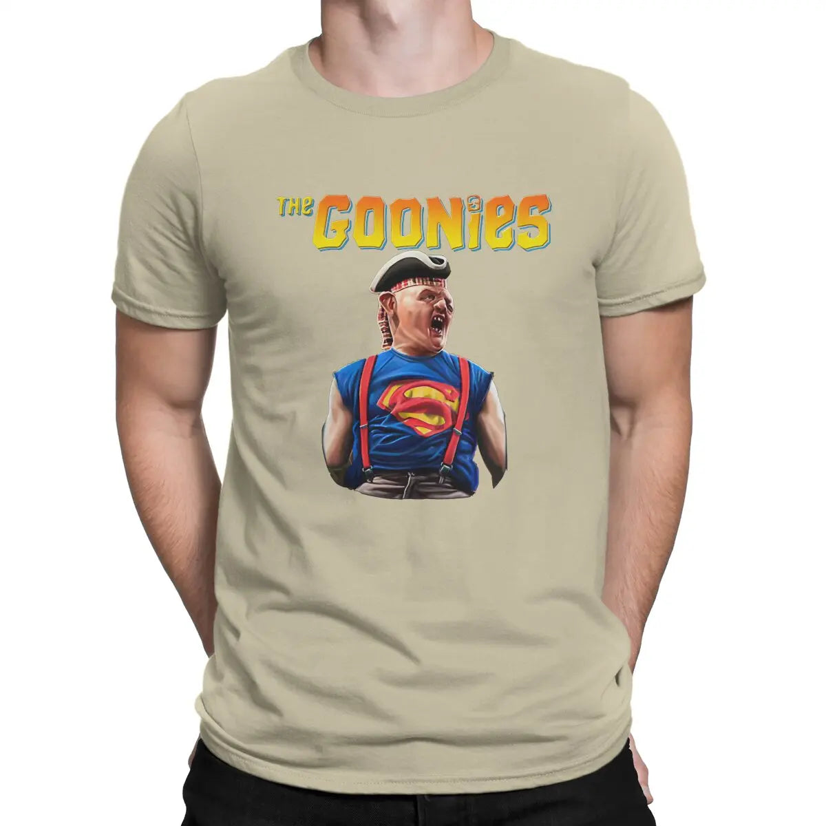 The Goonies Sloth T Shirts Men 100% Cotton Amazing T-Shirts Crew Neck The Goonies Tees Short Sleeve Clothing Graphic