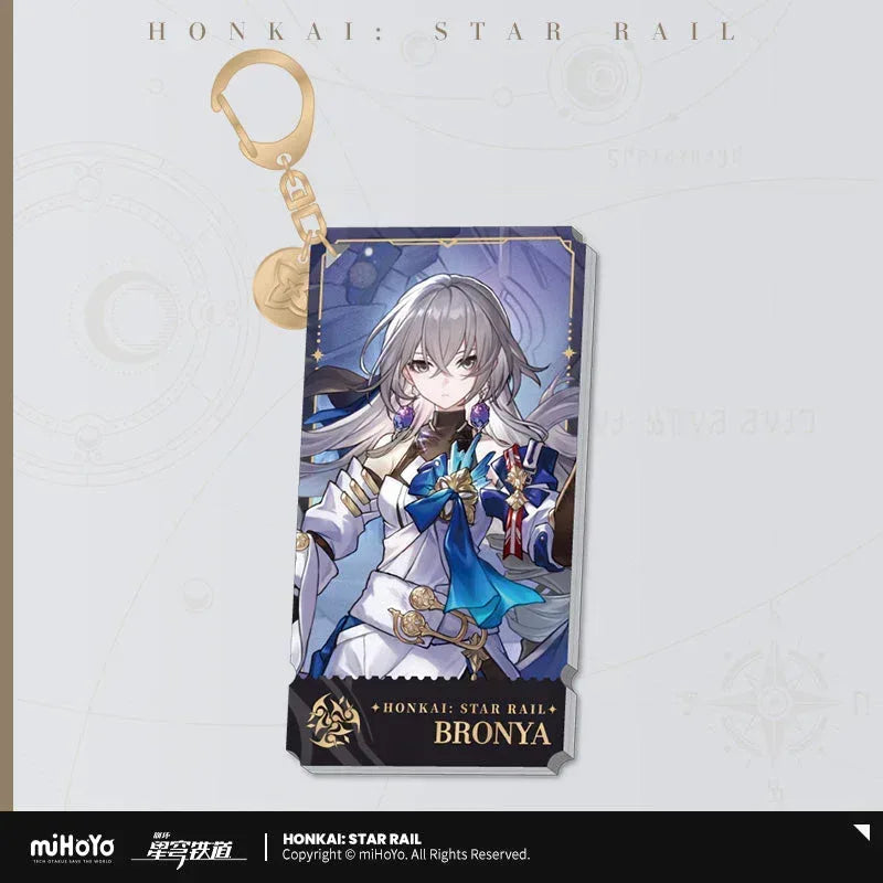 The Harmony Character Warp Artwork Acrylic Keychain Honkai: Star Rail
