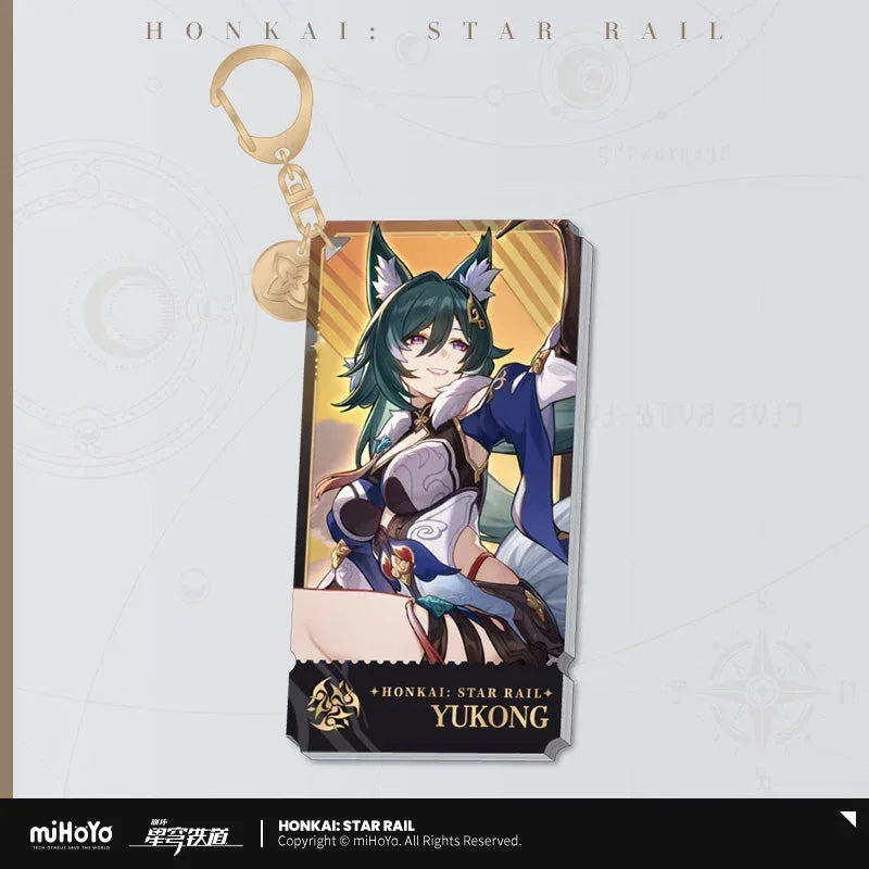 The Harmony Character Warp Artwork Acrylic Keychain Honkai: Star Rail