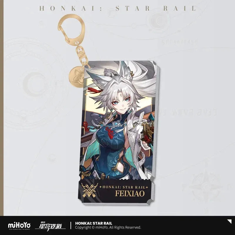 The Hunt Character Warp Artwork Acrylic Keychain Honkai: Star Rail