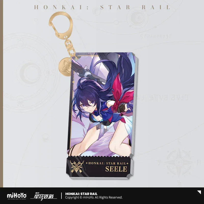 The Hunt Character Warp Artwork Acrylic Keychain Honkai: Star Rail