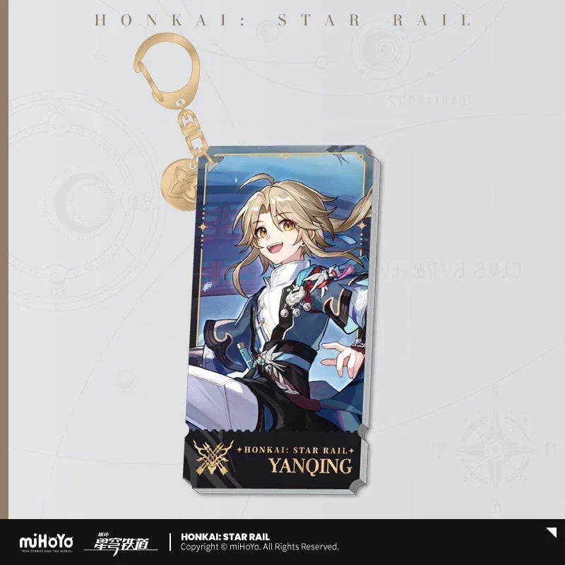 The Hunt Character Warp Artwork Acrylic Keychain Honkai: Star Rail