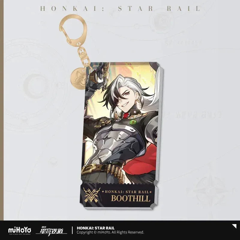 The Hunt Character Warp Artwork Acrylic Keychain Honkai: Star Rail