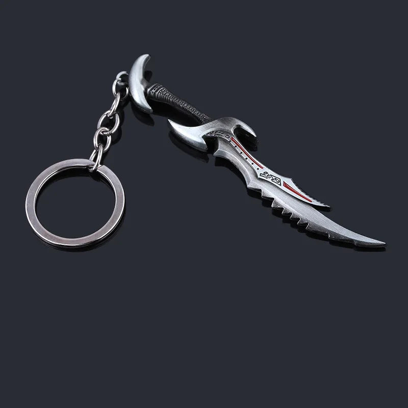 The Knife Keychain Online Elsweyr Coin Key Chain for Men Weapon Model Car Keyring Jewelry