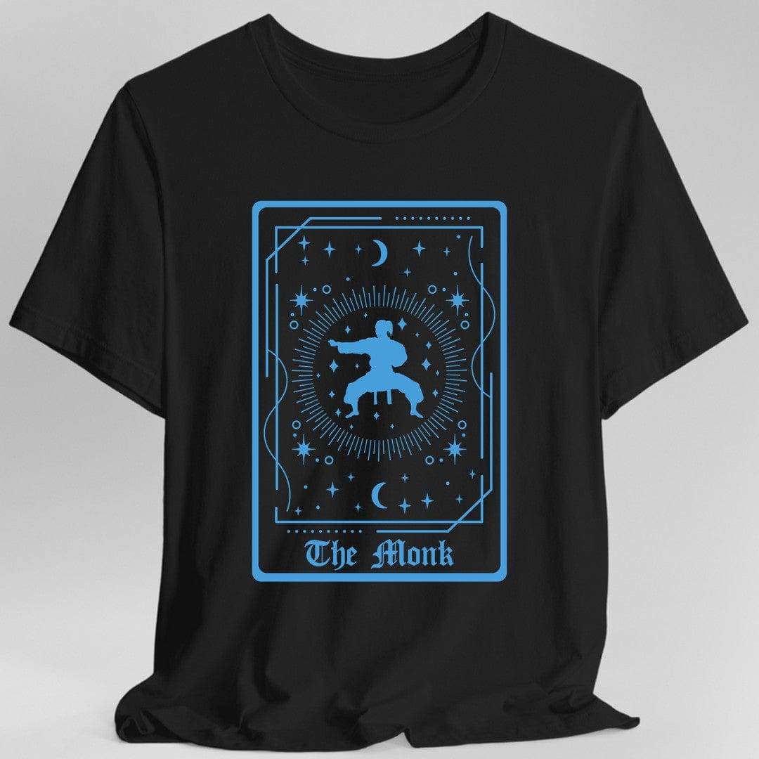 The Monk Tarot Card T-Shirt - Black / S