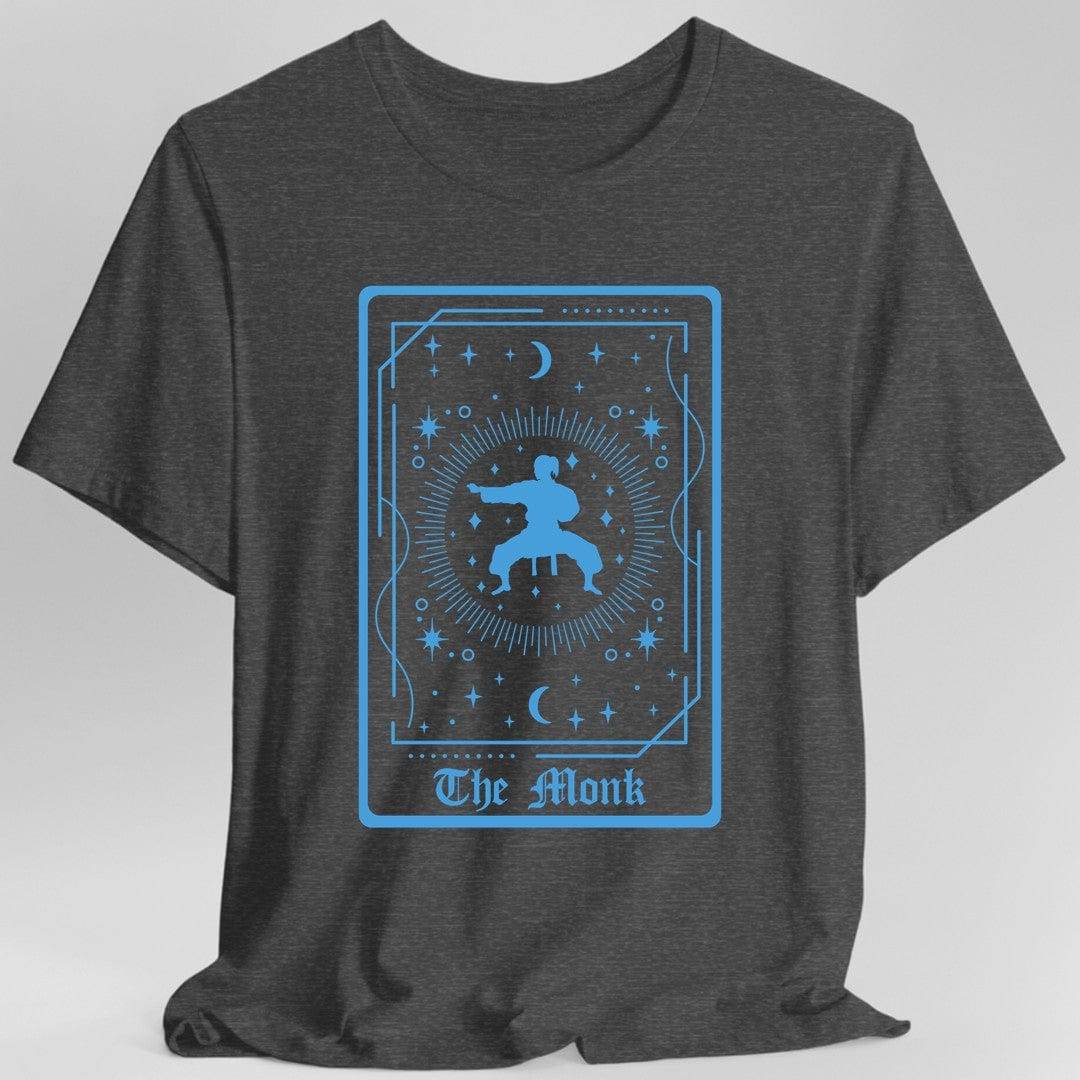 The Monk Tarot Card T-Shirt - Dark Heather / S