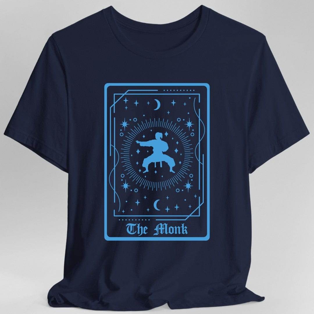 The Monk Tarot Card T-Shirt - Navy / S