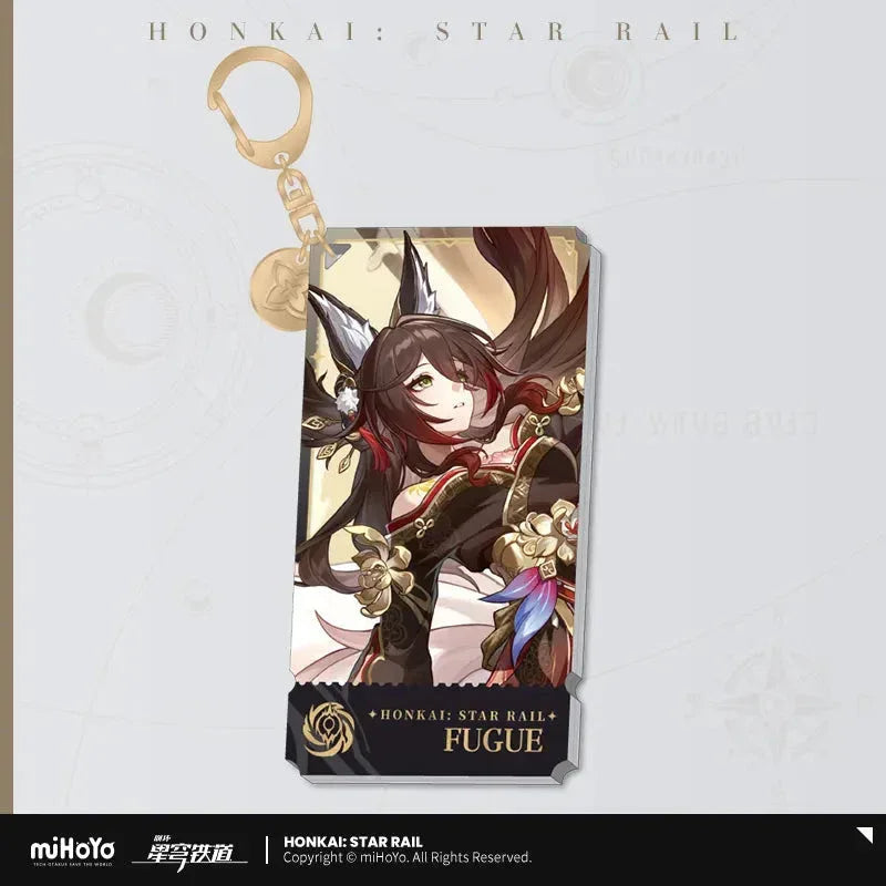 The Nihility Character Warp Artwork Acrylic Keychain Honkai: Star Rail