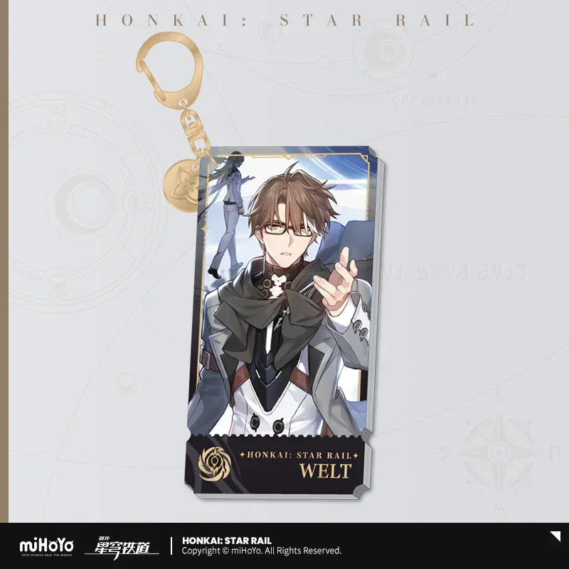 The Nihility Character Warp Artwork Acrylic Keychain Honkai: Star Rail
