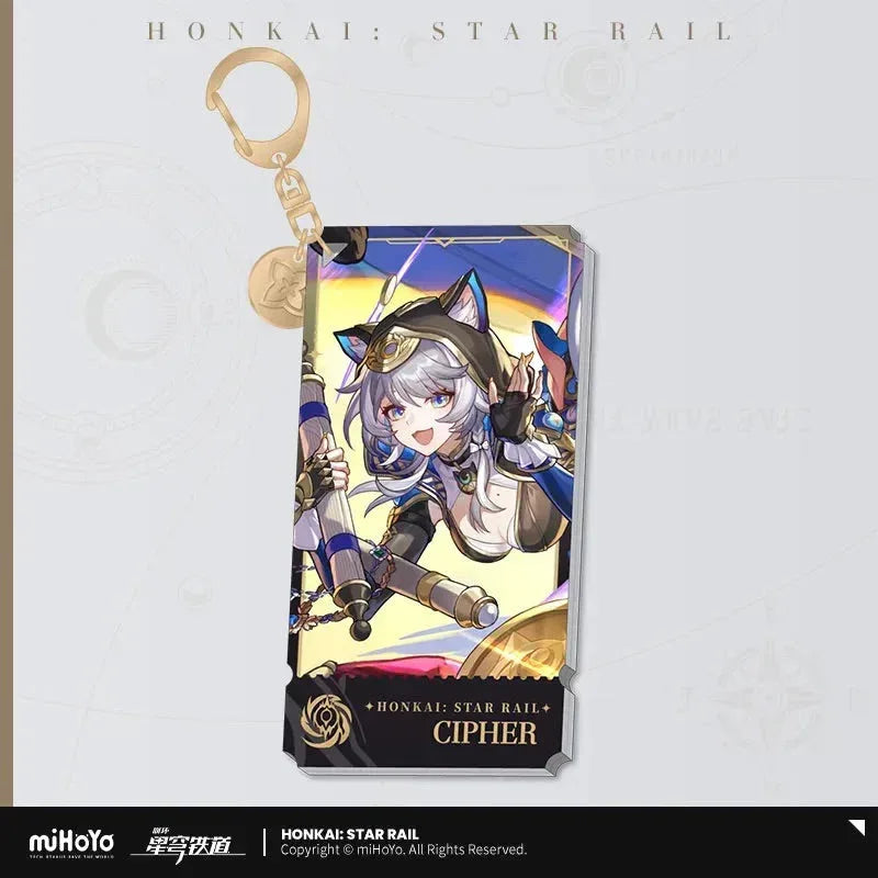The Nihility Character Warp Artwork Acrylic Keychain Honkai: Star Rail