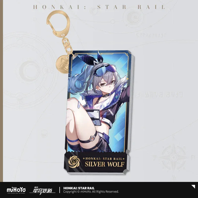 The Nihility Character Warp Artwork Acrylic Keychain Honkai: Star Rail