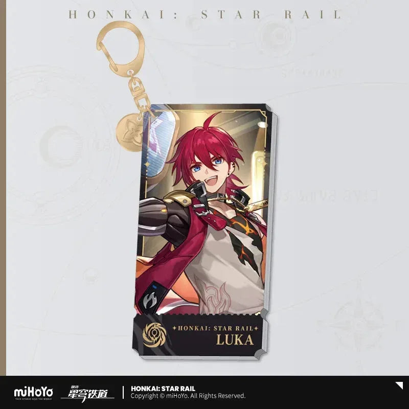 The Nihility Character Warp Artwork Acrylic Keychain Honkai: Star Rail