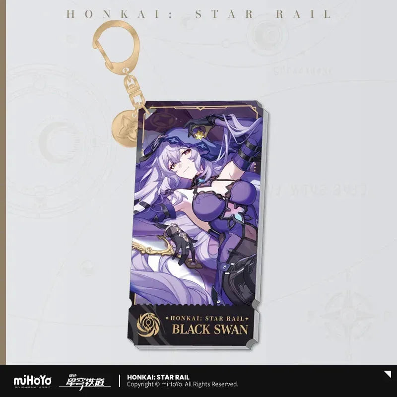 The Nihility Character Warp Artwork Acrylic Keychain Honkai: Star Rail