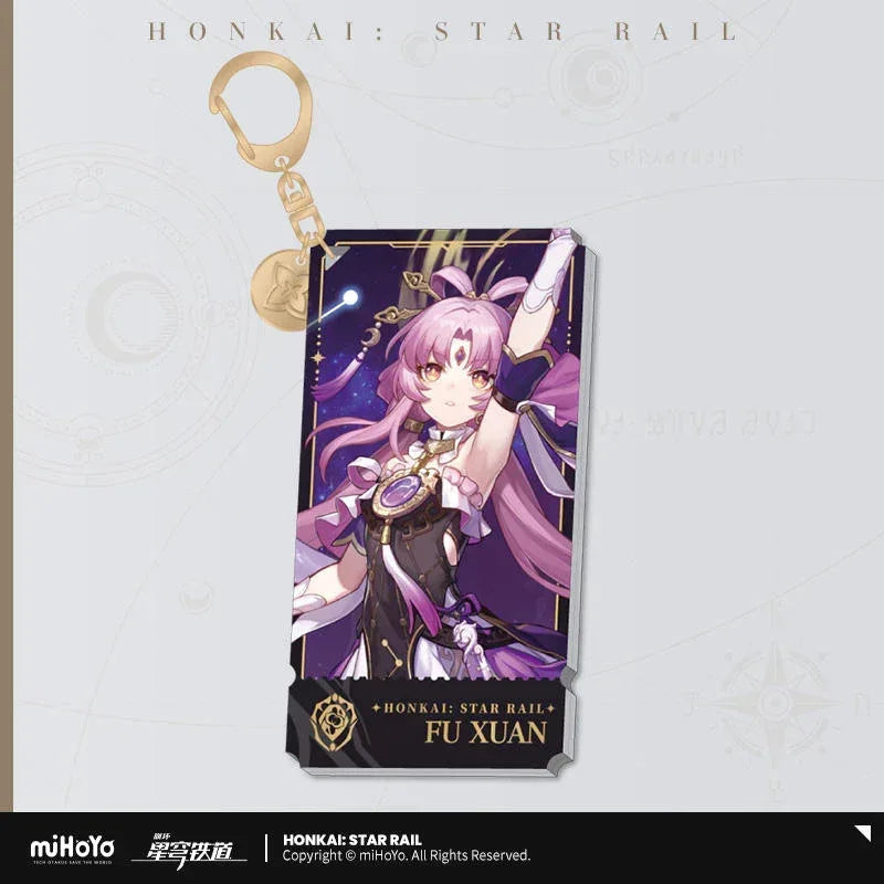 The Preservation Character Warp Artwork Acrylic Keychain Honkai: Star Rail