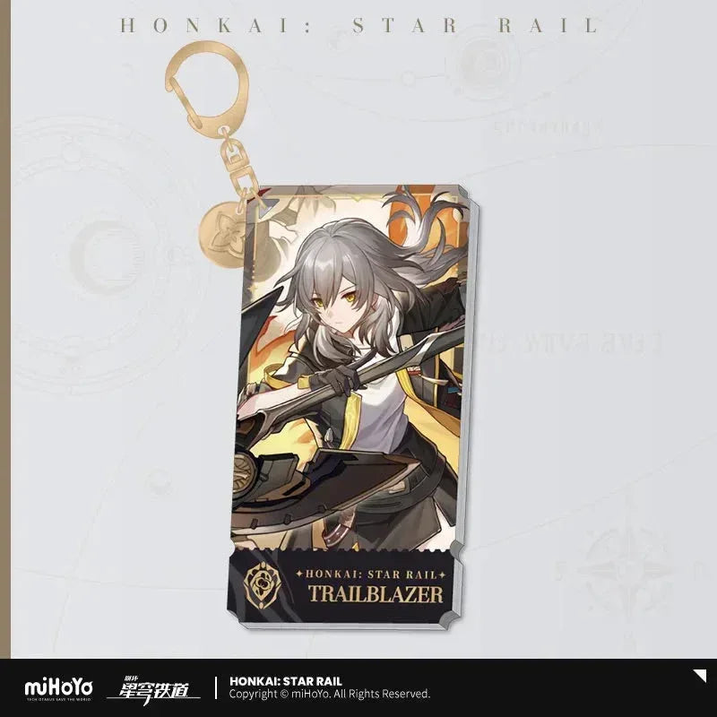 The Preservation Character Warp Artwork Acrylic Keychain Honkai: Star Rail